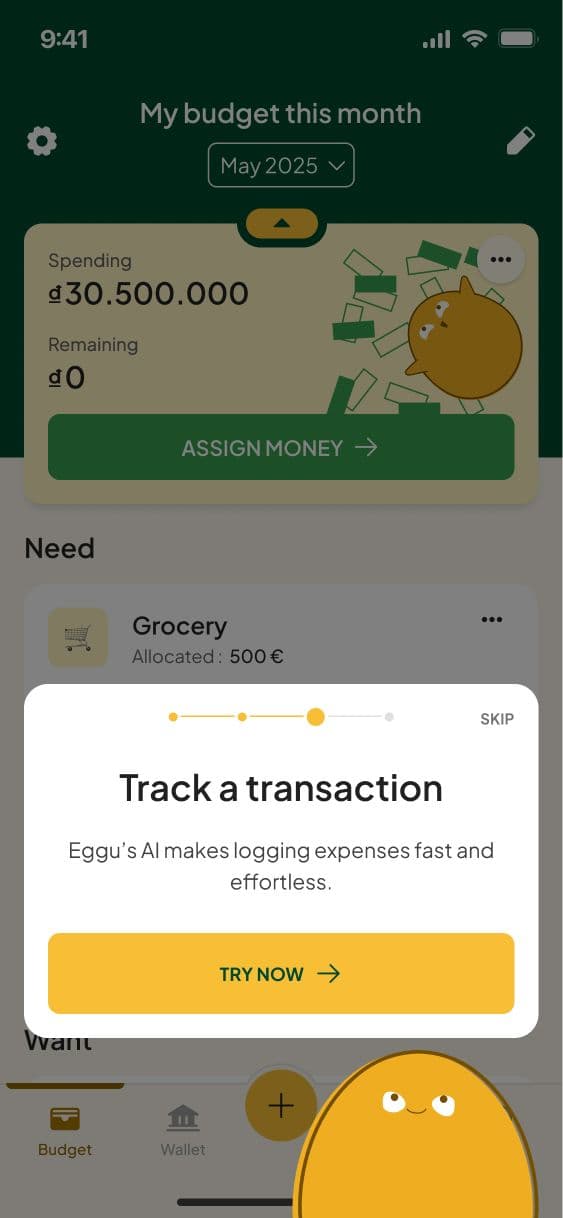 Repenser l'onboarding d'une méthode de budget complexe solution screen 16