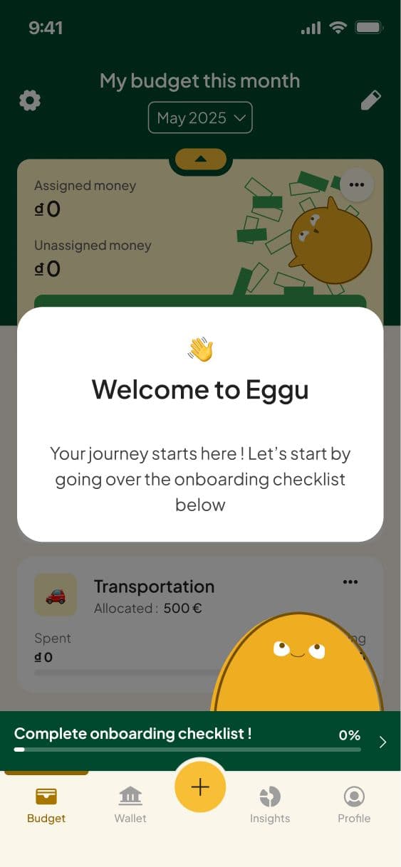 Repenser l'onboarding d'une méthode de budget complexe iteration screen 1